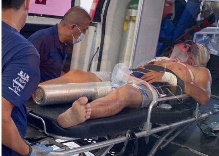 Balean a motociclista en la avenida José López Portillo de Cancún