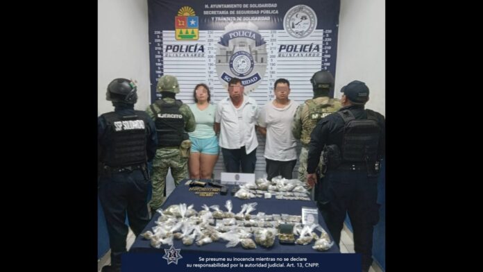 Detienen a tres vendedores de droga tras operativo en Solidaridad