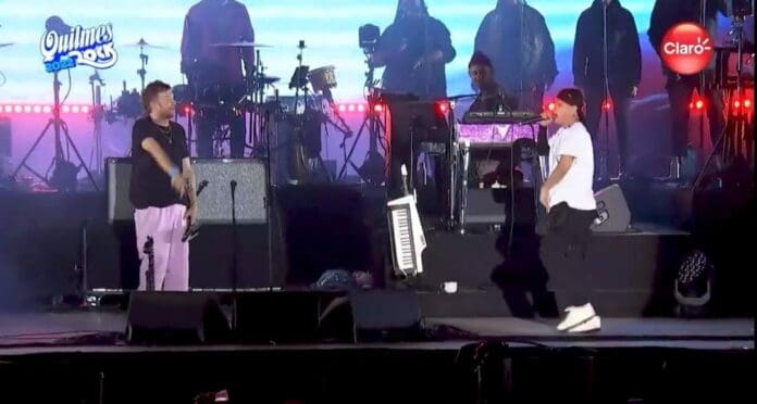 Gorillaz tocó en Argentina; lo que más emocionó al público es que invitaron a un rapero argentino a cantar con ellos. ¿Qué tal? Foto: Captura de video