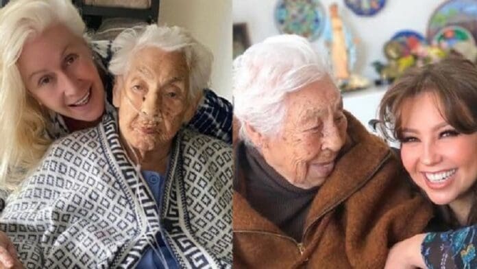 Fallece Eva Mange, abuelita de Laura Zapata y Thalía