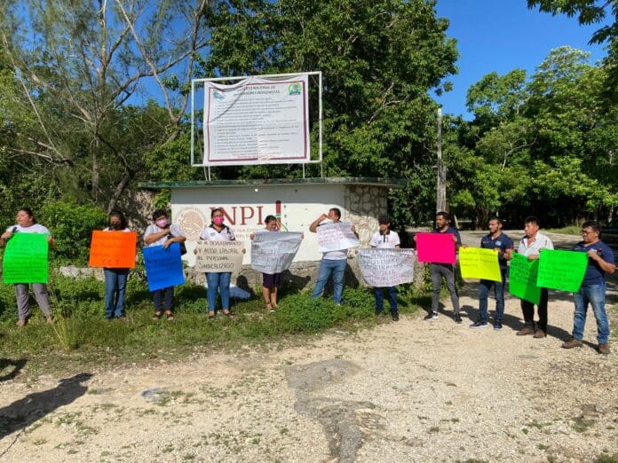 Trabajadores del INPI en Felipe Carrillo Puerto se suman a Trabajadores del INPI en Felipe Carrillo Puerto se suman a paro nacional; exigen respeto al contrato colectivo