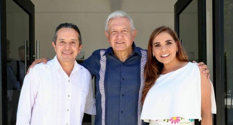 El presidente López Obrador destacó en su mañanera que tanto Mara Lezama como Carlos Joaquín son de mucha ayuda para la federación.