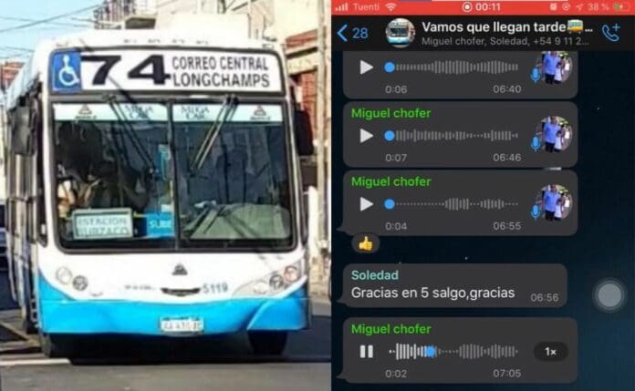 VIDEO: chofer de camión crea grupo de WhatsApp para avisar a pasajeros por dónde va