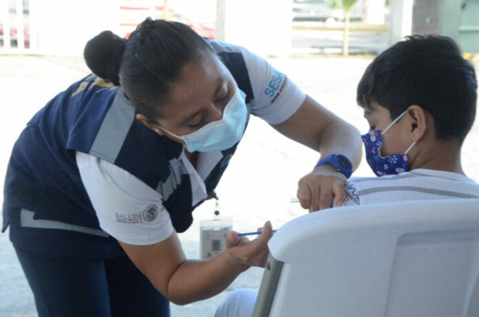Suman 113 mil 077 primeras dosis contra la COVID-19 aplicadas en menores de 5 a 11 años de edad