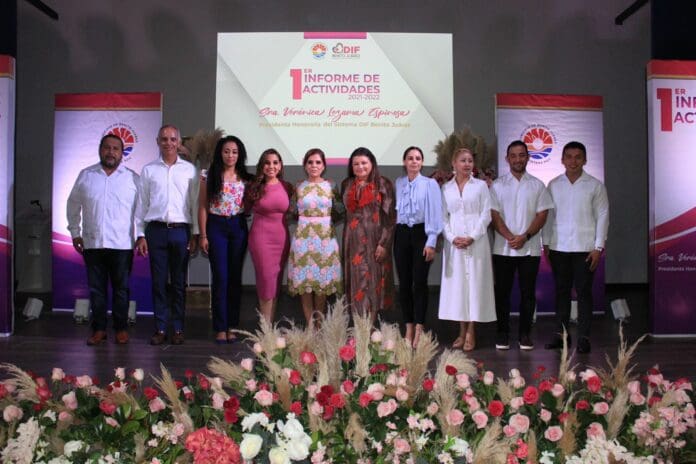 PRESENTA VERÓNICA LEZAMA PRIMER INFORME DE ACTIVIDADES DEL DIF BENITO JUÁREZ