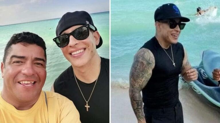 Mientras miles pagaron por ver a Daddy Yankee en Cancún, un residente se lo encuentra en la playa