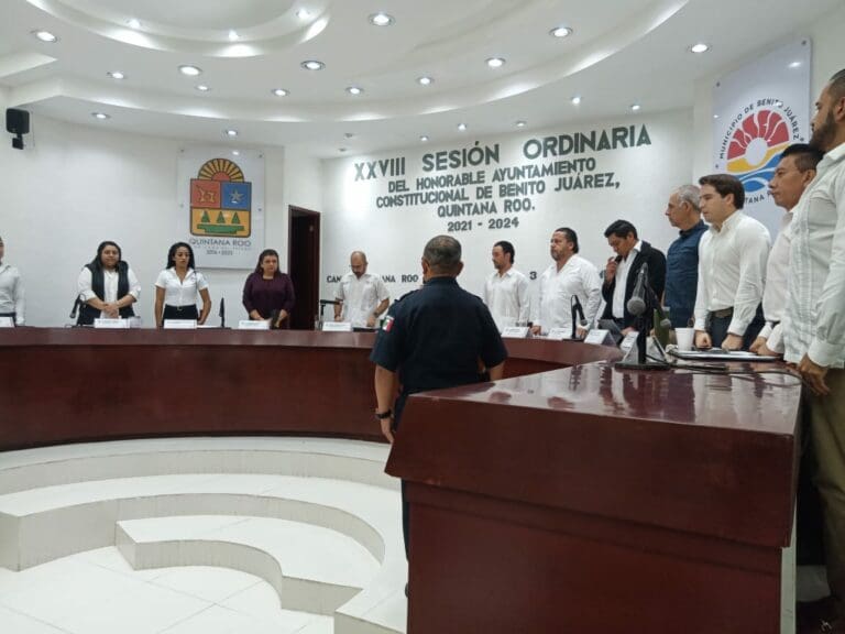 Toma protesta José Pablo Mathey como secretario de Seguridad Pública de Benito Juárez 