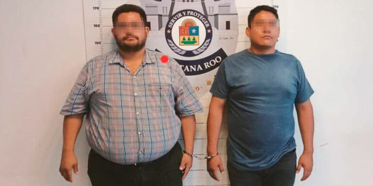 Capturan en Cancún a dos sujetos armados que se hicieron pasar por agentes aduanales del SAT