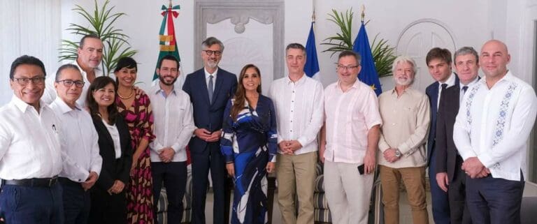 Estrechan lazos de cooperación Mara Lezama y embajador de Francia en México Jean Pierre