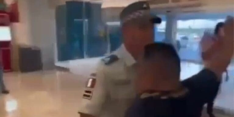 ‘Burlan’ a un guardia nacional en aeropuerto de Cancún