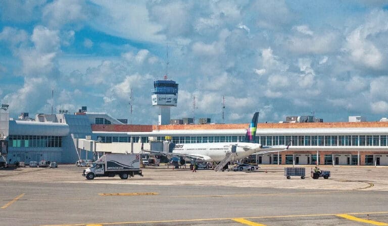 Reporta Aeropuerto Internacional de Cancún vuelos cancelados por cierre de terminal aérea de Culiacán
