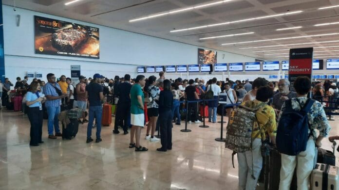 Otra vez falla la energía eléctrica en aeropuerto de Cancún; operan con plantas mientras CFE sustituye un cable