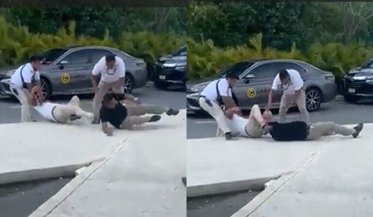 Protagonizan transportistas nueva riña en el Aeropuerto Internacional de Cancún 