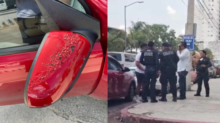 Taxistas violentos: reportan nuevo ataque contra Uber en Cancún, ahora arrojaron ácido