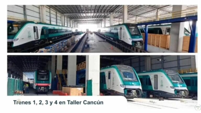 La empresa Alstom anunció que han salido más vagones del Tren Maya desde Ciudad Sahagún, Hidalgo, como rumbo a Cancún.