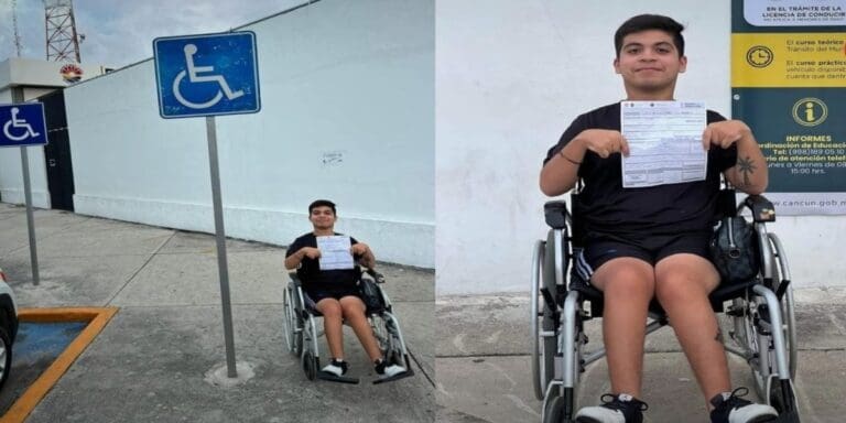 Joven con discapacidad recibe multa por estacionarse en lugar exclusivo