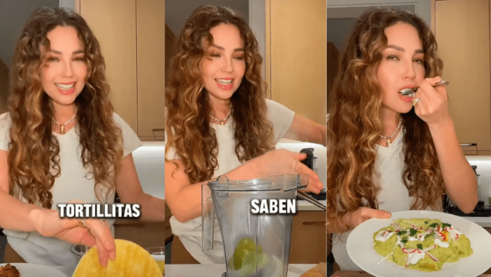 Thalía prepara enchiladas y arrasa en internet con su receta secreta