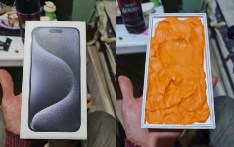 Compra un iPhone en Mercado Libre y recibe una caja con plastilina Compra un iPhone en Mercado Libre y recibe una caja con plastilina