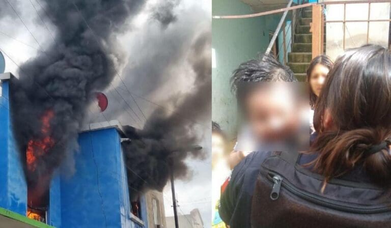 Policías de Cancún acudieron de manera rápida para ayudar a una familia cuya casa se incendió. Lograron salvar a una bebé.