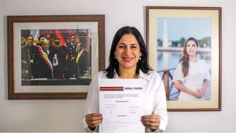 Se registra Estefanía Mercado en proceso interno de la 4T; busca la candidatura para la alcaldía de Solidaridad Se registra Estefanía Mercado en proceso interno de la 4T; busca la candidatura para la alcaldía de Solidaridad