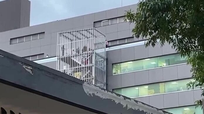 Funcionario de prisiones federales intenta lanzarse de un edificio en CDMX