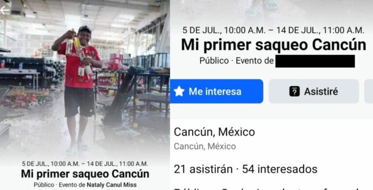 La Policía Cibernética de Quintana Roo alerta a los ciudadanos a tener cuidado con una publicación denominada "Mi primer saqueo en Cancún".