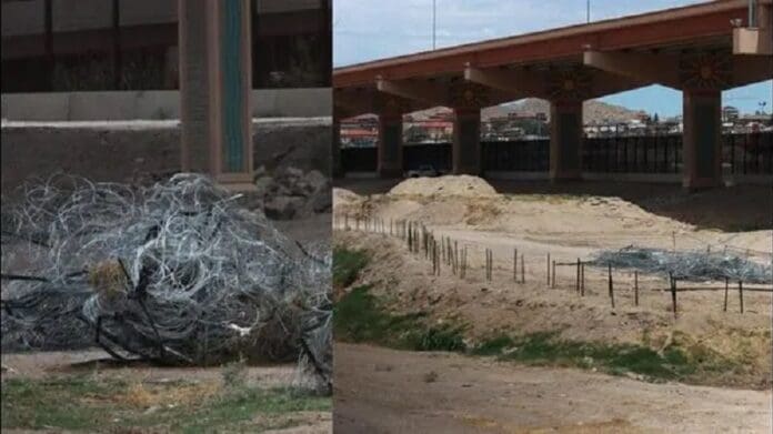 Autoridades de Texas retiran controversial alambrada de navajas en frontera
