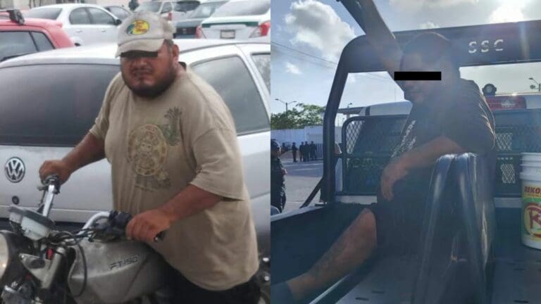 Sujeto que robaba baterías de automóviles es detenido en Cancún