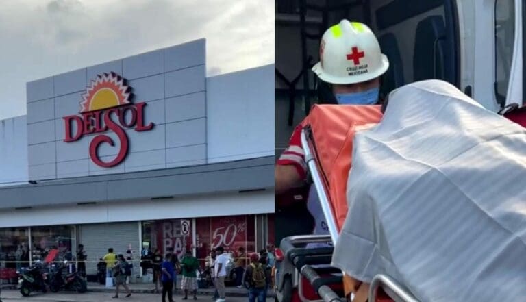 Sujetos armados lesionaron a dos mujeres y un menor afuera de la tienda Del Sol ubicada en El Crucero de Cancún.