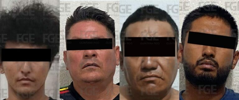 Detienen a cuatro presuntos responsables de tres homicidios, incluido el del menor asesinado en playa de Cancún.