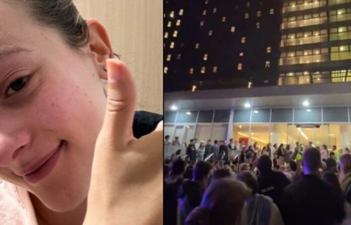 VIDEO: Desalojan edificio y llaman a los bomberos por una mujer que 