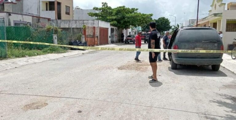 Una persona fue lesionada por disparos de arma de fuego en Cancún, en Hacienda Real del Caribe. Lamentablemente perdió la vida.
