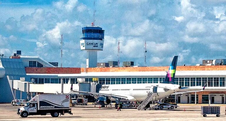 Acumula el aeropuerto de Cancún seis meses de tendencia a la baja