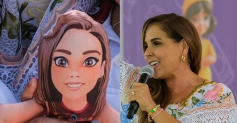 Entrega gobernadora unas muñecas "Maritas" a las niñas de Quintana Roo en su día. Las menores agradecieron el obsequio.