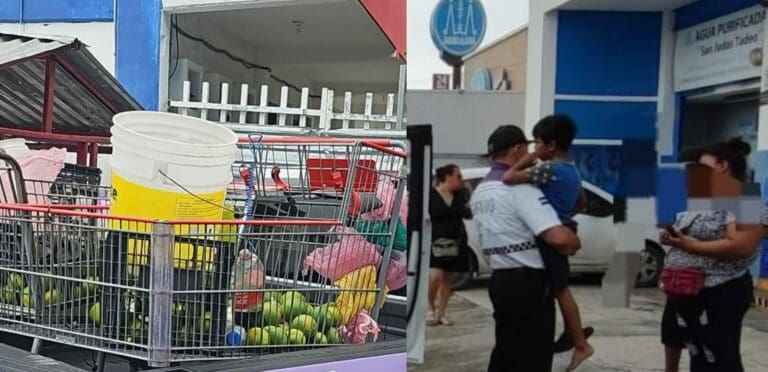Resguardan a nueve menores que trabajaban en la calles de Cancún. Los pequeños fueron ubicados mientras vendían naranjas.