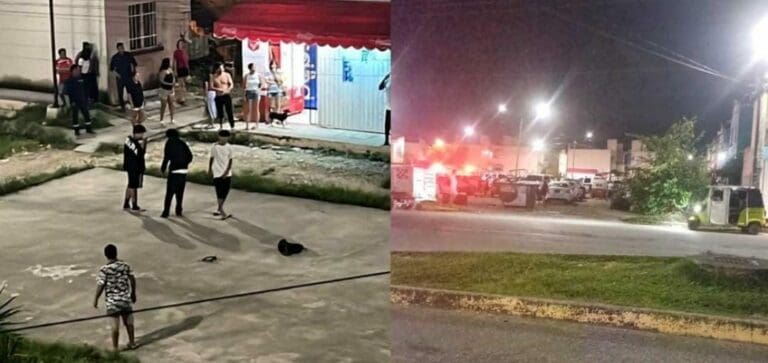 Un estudiante de bachillerato terminó lesionado luego de un ataque armado en Cancún, en Villas Otoch Paraíso.