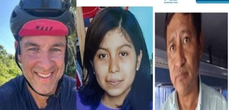 Buscan a menor y a un hombre en Cancún, así como a un turista canadiense en Ignacio Zaragoza. Se activan las fichas de búsqueda.