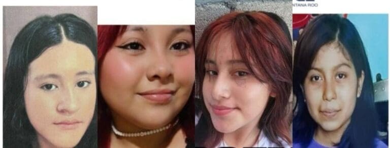 Localizan con vida a cuatro menores de edad desaparecidas, son tres de Cancún y una más de Playa del Carmen.