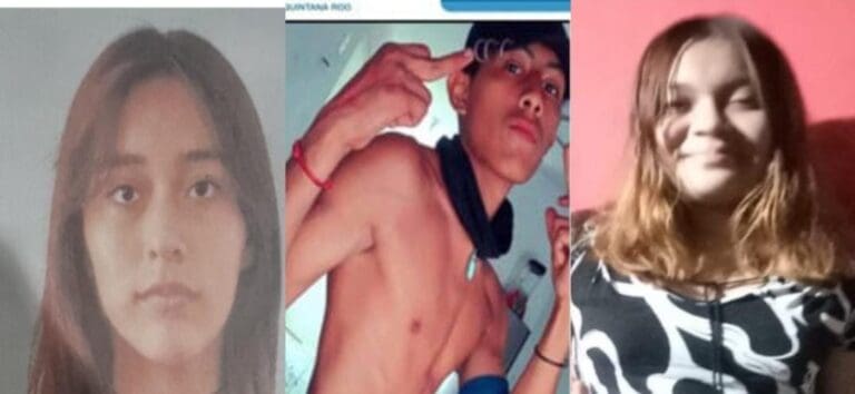 Localizan con vida a tres jóvenes que habían sido reportados como desaparecidos, dos de Cancún y otro de Playa del Carmen.