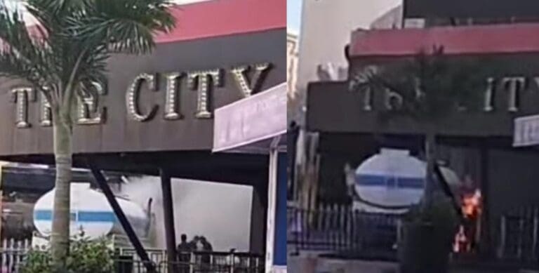 Reportan conato de incendio en The City, famoso antro de la Zona Hotelera de Cancún. El incidente no pasó a mayores.