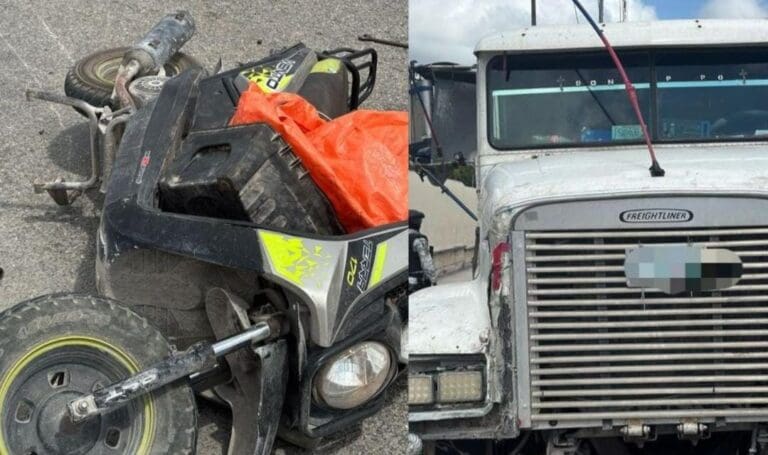 Fallece un motociclista en Cancún tras ser impactado por el chofer de una pipa. Van por accidentes fatales en 24 horas.