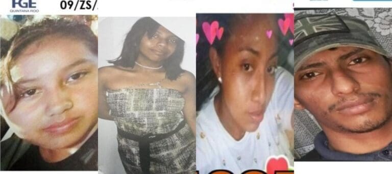 Hallan con vida en Quintana Roo a dos mujeres, una menor y un hombre . Ya se desactivaron sus fichas de búsqueda.