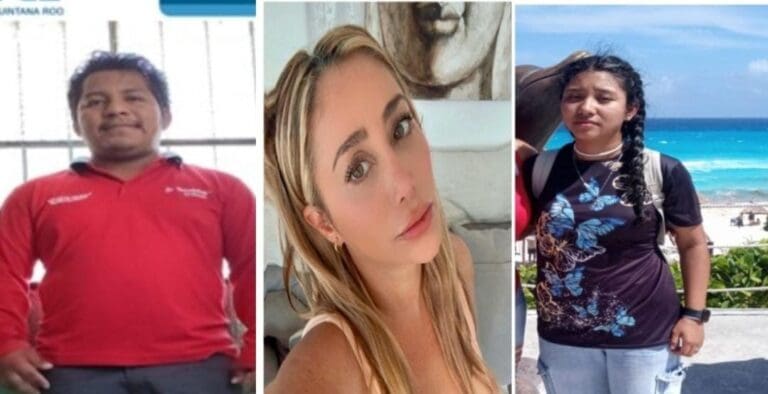 Buscan a María Belén Zerda, una mujer originaria de Argentina, desaparecida en Cancún. y a otras dos personas.