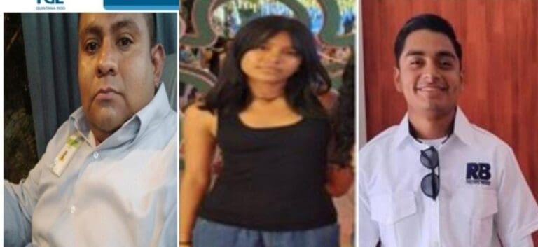 Buscan a una menor y dos hombres desaparecidos en Quintana Roo. Ya están activadas las respectivas fichas.