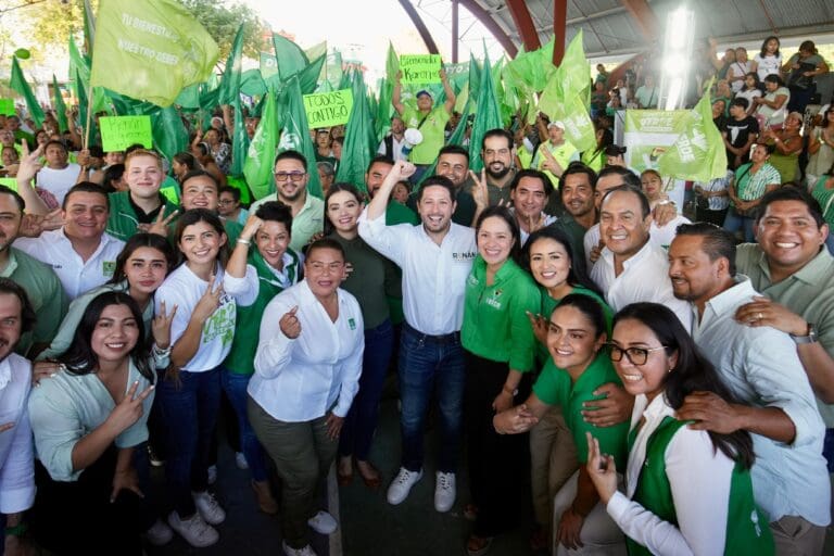 En Cancún, Karen Castrejón Trujillo y Renán Sánchez Tajonar, inician el proceso de afiliación de militantes y simpatizantes del Partido Verde en Quintana Roo