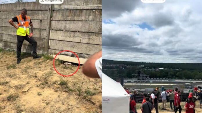 GP de Hungría_Infiltrados Video: Aficionados cavaron un hoyo en la tierra para intentar ingresar al Gran Premio de Hungría
