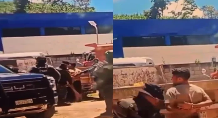 Policías golpean a sujeto detenido en Chiapas; denuncian abuso de autoridad