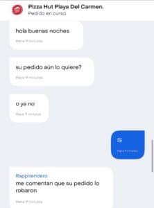 Denuncian a repartidor por presuntamente robar pizzas en Playa del Carmen; pedía propina
