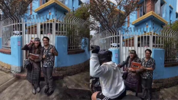 Video: Influencer sufre el robo de su celular mientras se tomaba una foto en casa de 