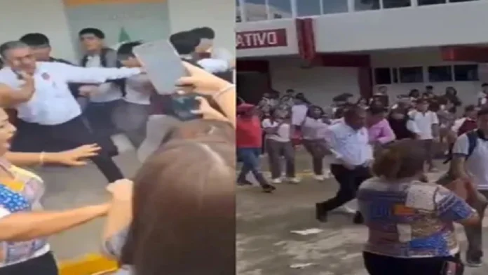 Alumnos intentan linchar al director de su colegio por presunto acoso en Tamaulipas